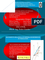 Movimiento relativo sistema referencia traslación