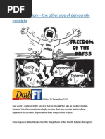 Media Freedom - The Other Side of Democratic Midnight