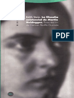 Stein Edith - La Filosofia Existencial De Martin Heidegger.pdf