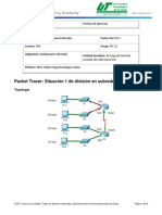 8.1.4.7 Packet Tracer - Subnetting Scenario 1