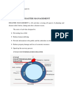 Disaster Management: Name: M. Robieth Alhady W. NIM: 10215008