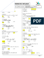 Producto Notable - Ejercicios 4° Sec PDF