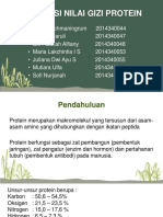 EVALUASI NILAI GIZI PROTEIN