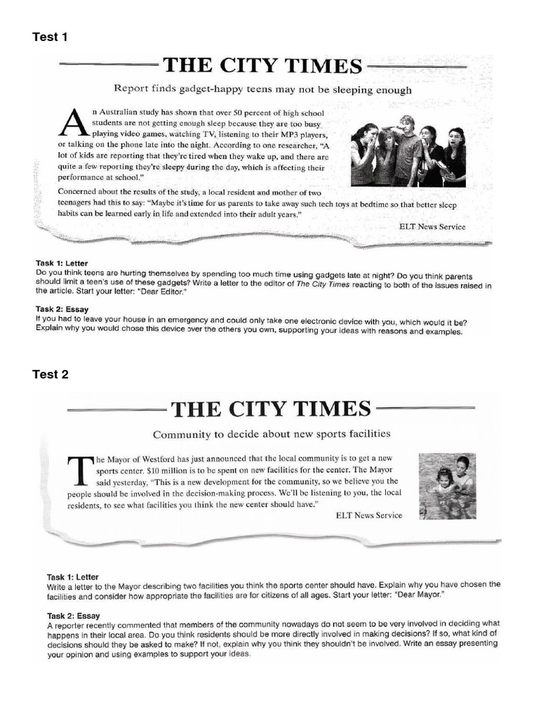 Ecce Writing Questions | PDF