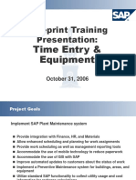Blueprint Training Presentation:: Time Entry & Equipment