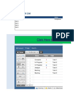 Team Task List Excel