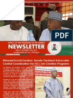 Office of The President of The Senate Newsletter, Week of Monday, December 11TH To Friday, December 15TH