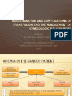 Indications For and Complications of Transfusion and The