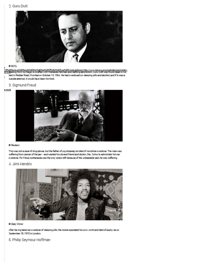 Celebrity Drug Deaths_ 18 Famous People Who Died of a Drug Overdose