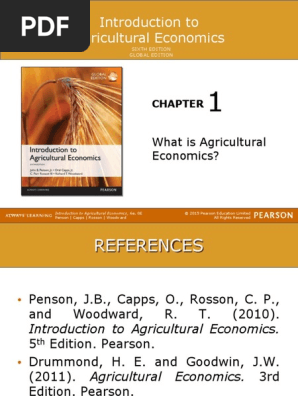 Chapter 1 Introduction To Agricultural Economics Agricultural Economics Resource