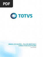 Manual - Tela de Consulta e Abertura de Solicitacoes