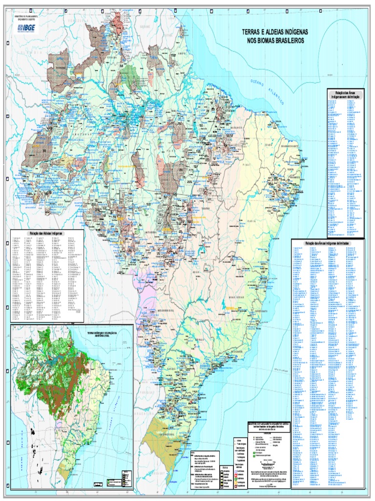 MAPA IBGE Terras Indígenas | PDF | Gente indígena | Pueblos Indígenas ...