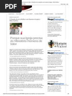 O Desafio de Se Trabalhar Com Homens Da Igreja