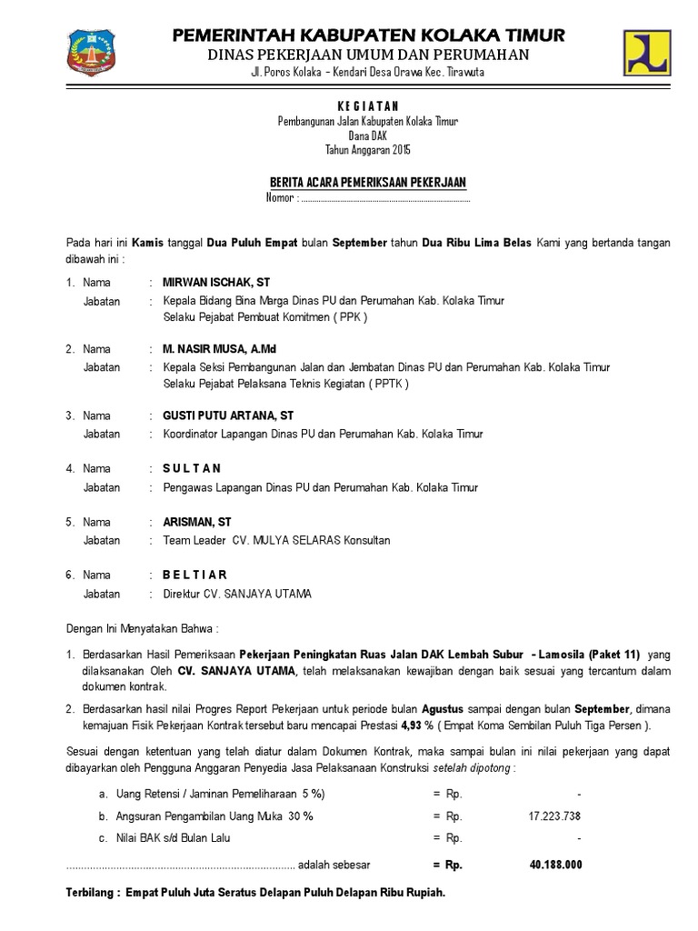 00. Berita Acara Pemeriksaan Pekerjaan