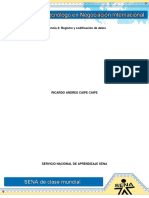 Evidencia 4 Registro y Codificacion de Datos