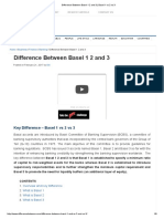 Difference Between Basel 1 2 and 3 - Basel 1 Vs 2 Vs 3