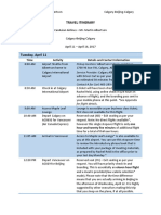 Travel Itinerary and Appendix - Rachel Reid