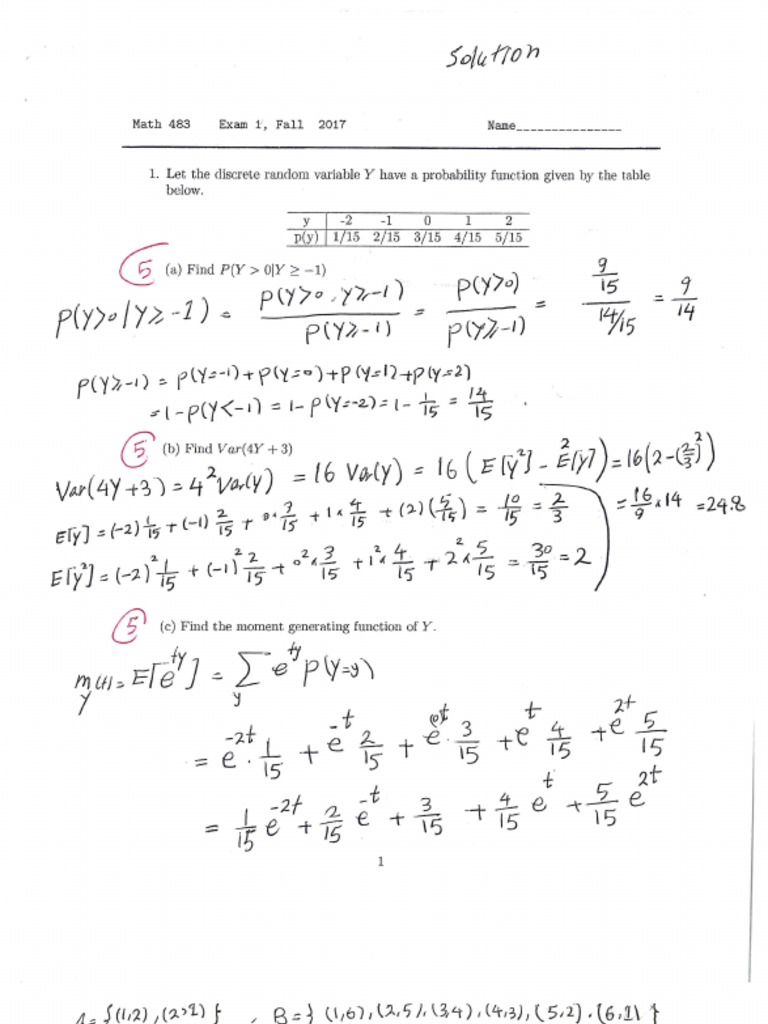 Math 483 SiuC | PDF