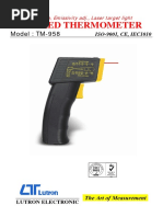 Infrared Thermometer Tm-958