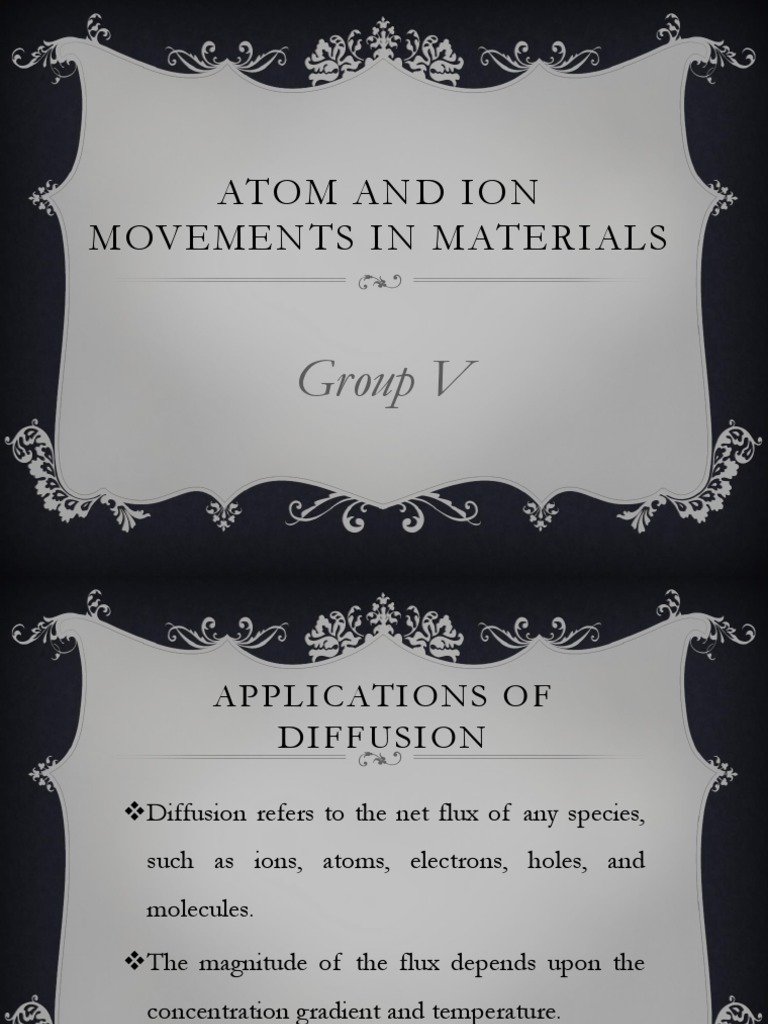 Applications of Diffusion in Materials | PDF | Diffusion | Nitrogen