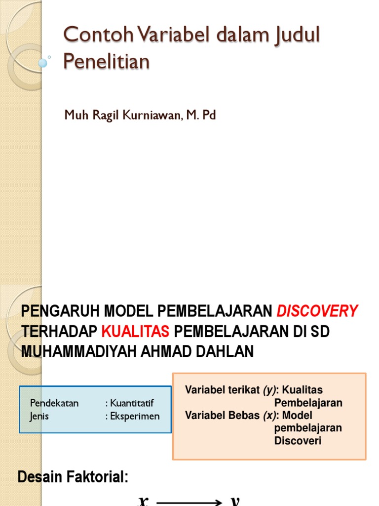 Judul2 Penelitian Pendekatan Dan Variabelnya