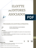 Diapositiva de Programa de Auditoria