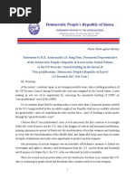 North Korea's Speech to UN Security Council on 15 Dec 2017, After Rex Tillerson