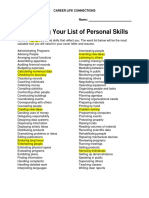 personal skills list