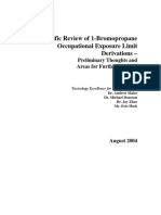 2004 TERA Analysis of OELs For 1-Bromopropane