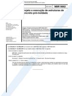 NBR 9062 NB 949 - Projeto e execucao de estruturas de concreto pre-moldado.pdf