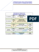 PROGRAMA DE TRABAJO 2018 HONORABLE CONSEJO TÉCNICO