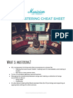 Home Mastering Cheat Sheet 1