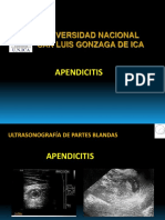Ultrasonografía de apendicitis aguda