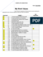 my work values