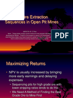 295833581 1 Planning Ore Extraction Sequences in Open Pit Mines Ppt