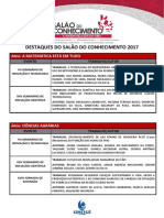 4. Trabalhos Destaque No Salão Do Conhecimento 2017