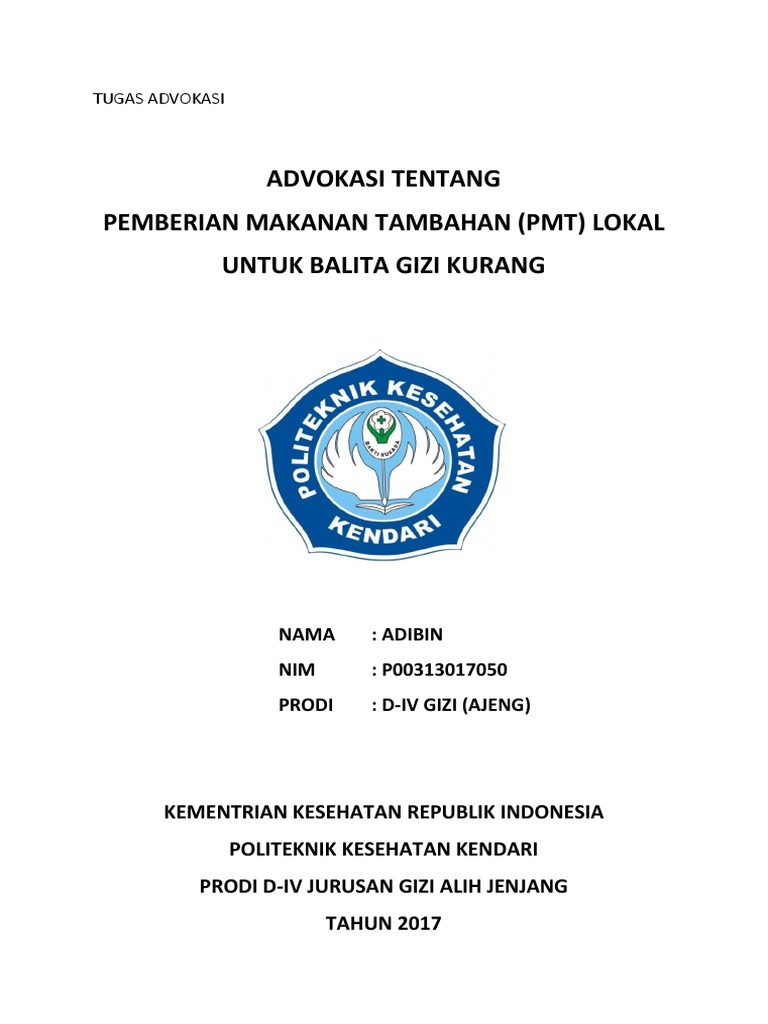 Sampul Tugas Advokasi | PDF