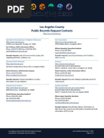 Public Records Request Contacts