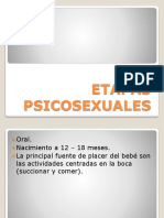 ETAPAS PSICOSEXUALES