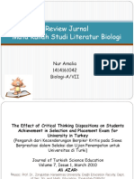 Studi Literatur Biologi