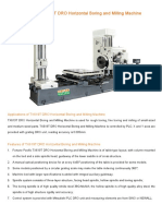 DRO Horizontal Boring and Milling Machine TX619T