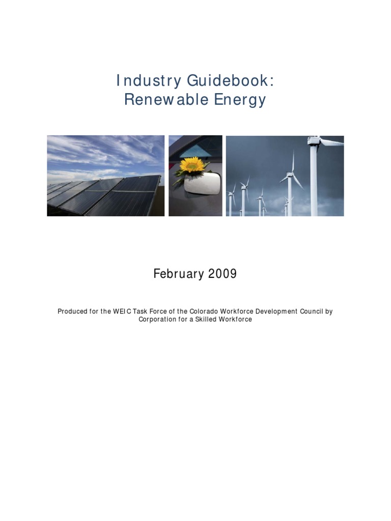 Renewable Energy Industry Guidebook | PDF | Renewable Energy | Wind Power