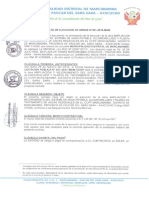 Ampliacion y Mejoramiento Del Sistema de Agua Potable, Alcantarillado y Planta de Tratamiento de Aguas Residuales en El Ccpp Marcabamba, Distrito de Marcabamba, Provincia de Paucar Del Sara Sara – Ayacucho”