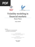 Volatility Modeling in Financial Markets
