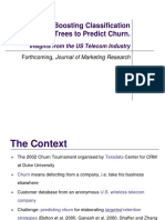 Bagging and Boosting Classification Trees To Predict Churn.: Insights From The US Telecom Industry