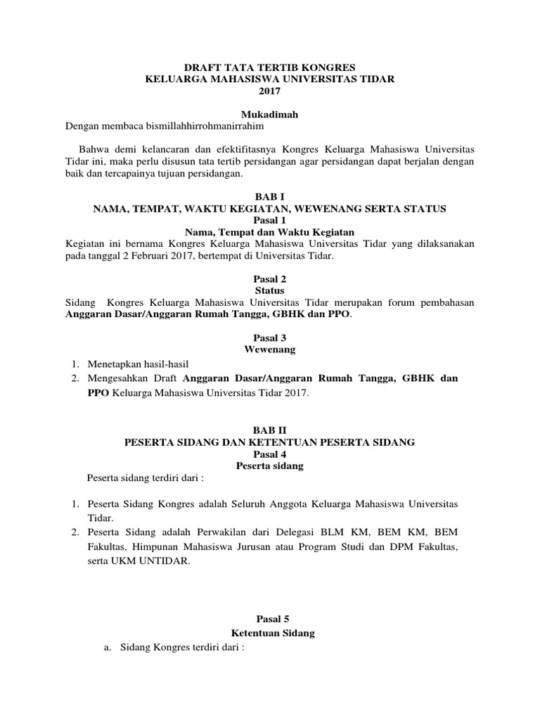 1.2 Draft Tata Tertib Sidang Adart KM Untidar 2017