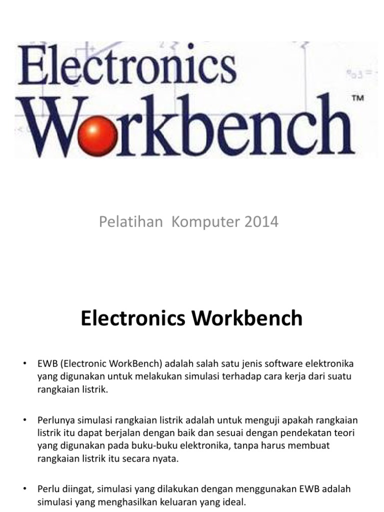 Pelatihan Electronics Workbench | PDF