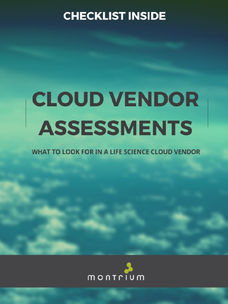 Cloud Vendor Assessment Checklist for Life Sciences | PDF | Software As ...