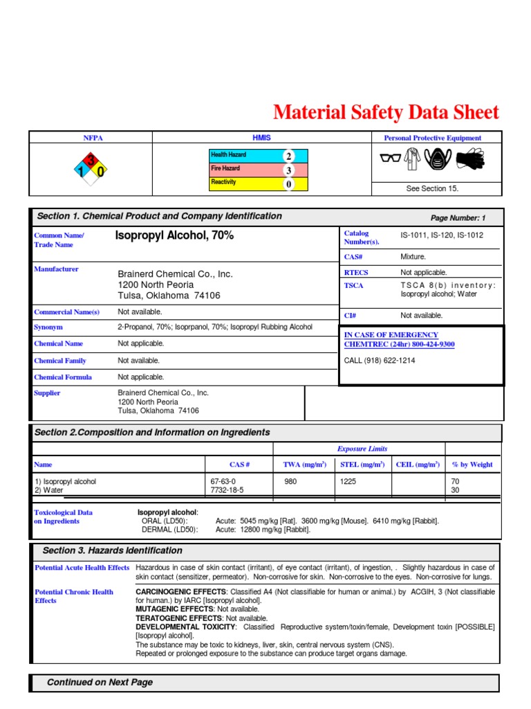 Alcohol 70 Msds Explosive Material Fires