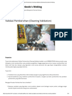 Validasi Pembersihan (Cleaning Validation) - Bambang Priyambodo's Weblog PDF